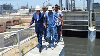 بدء التشغيل التجريبي لمحطة معالجة الصرف الصحي جنوبى بورسعيد