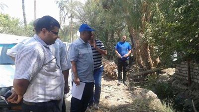 تطهير الترع ورفع 50 طن مخلفات بـ