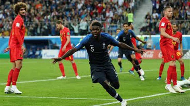 فرنسا تتقدم على بلجيكا