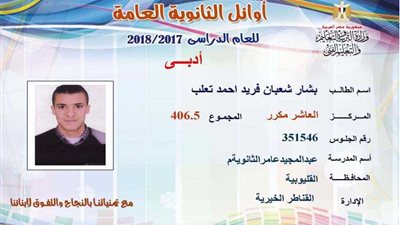 بالصور.. القليوبية تحقق 7 مراكز من أوائل الثانوية العامة