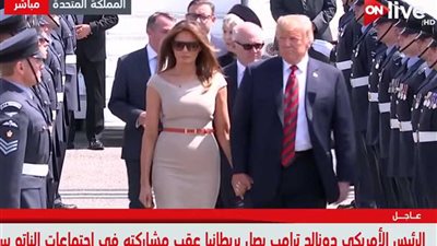 وصول ترامب للندن في أول زيارة له منذ توليه منصبه (فيديو)