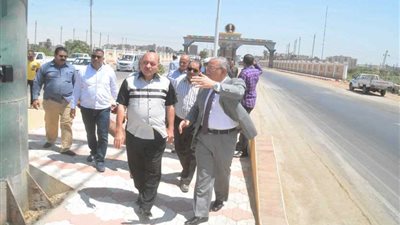 المنيا.. افتتاح أعمال تطوير المدخل الشمالي للمدينة