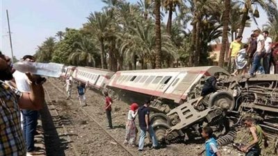 الصحة: 55 مصابًا بحادث قطار البدرشين .. ولا وفيات حتى الآن