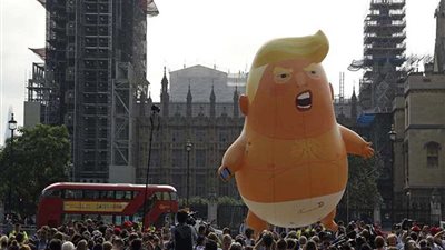 احتجاجات في لندن تطالب برحيل ترامب