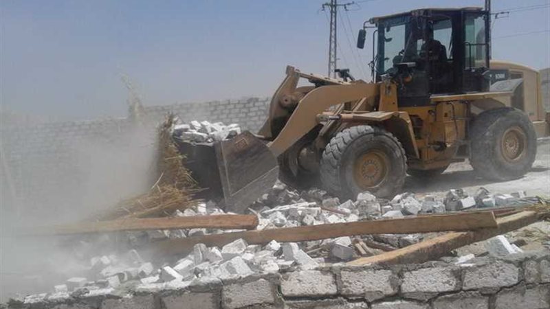 إزالة ٨ حالات تعدٍ