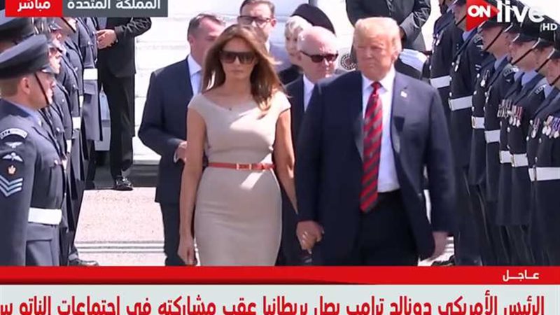 وصول ترامب للندن