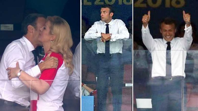 رئيس فرنسا يحتفل