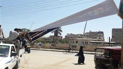 إزالة 50 حالة تعدٍ ورفع الإعلانات غير المرخصة والإشغالات ببني مزار