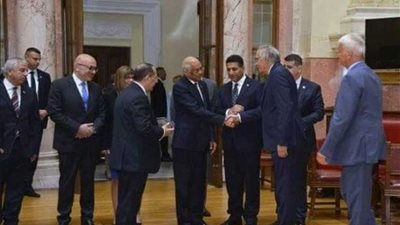 افتتاح المعرض الوثائقي لسفارة مصر في بلجراد