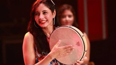 نسمة عبد العزيز في اولي حفلات مهرجان الاوبرا بالمسرح الروماني