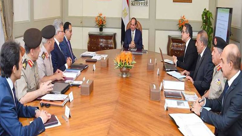 الرئيس يبحث مع مدبولي