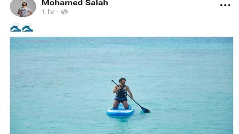 شاهد.. «صلاح» يُجدف