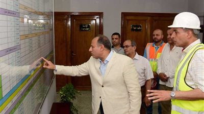 محافظ الإسكندرية يتفقد محطتي مياه شرب سيوف والمنشية