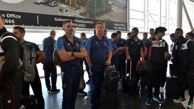 مران استشفائي للاعبي الأهلي في بوتسوانا