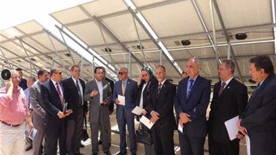 افتتاح محطة للطاقة الشمسية بجامعة المنيا