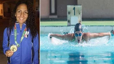 ساندي أيمن تتوج بذهبية في السباحة بدورة الألعاب الإفريقية للشباب