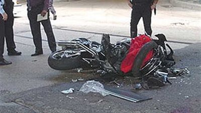 مصرع فلاح بعد انقلاب دراجته البخارية بالمنيا