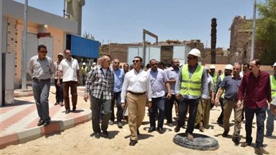 تشغيل تجريبي لوحدة معالجة الحديد والمنجنيز بقرية مسارة.. (صور)