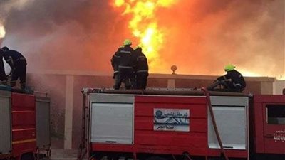 السيطرة على حريق هائل في شركة مصر للغزل والنسيج بكفر الدوار