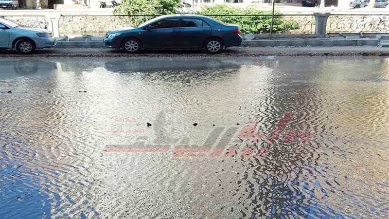 انفجار ماسورة مياه