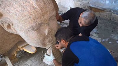 المتحف المصري الكبير يستقبل رأس تمثال للملك سنويرت الاول