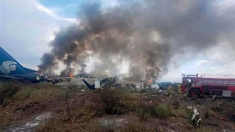 مكان تحطم طائرة الركاب