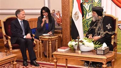 البابا تواضروس يستقبل وزير الخارجية الإيطالي بالمقر البابوي