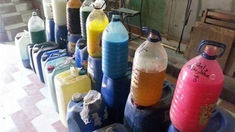 ضبط 15 طن منظفات