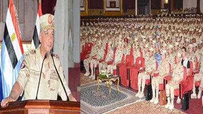 الفريق أول محمد زكي يلتقي مقاتلي الجيش الثاني الميداني