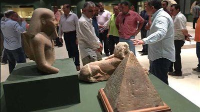 قبل الافتتاح الرئاسى وزير الآثار يتفقد متحف سوهاج‎