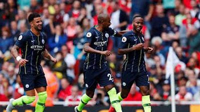 مانشستر سيتي يتقدم على أرسنال بهدف نظيف في الشوط الأول