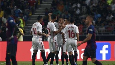 شاهد.. إشبيلية يفاجئ برشلونة في كأس السوبر