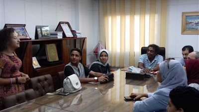 عواض يستقبل وفد من مواهب غرب القاهرة التعليمية