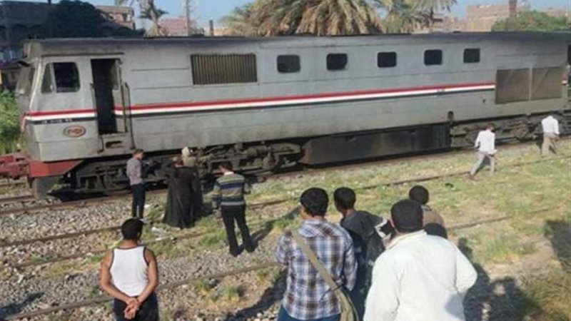 إصابة سائق قطار أبي