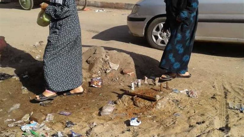 حُفر شارع مجمع مستشفيات