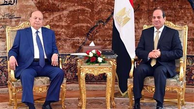 الرئيس اليمني يبعث برقية شكر للرئيس السيسي لمواقفه المشرفة تجاه اليمن واليمنيين