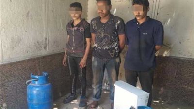 ضبط 4 عاطلين سرقوا مخزن فيلا في البساتين