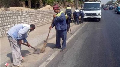 حملة نظافة وتشجير بقرى مركز المنيا