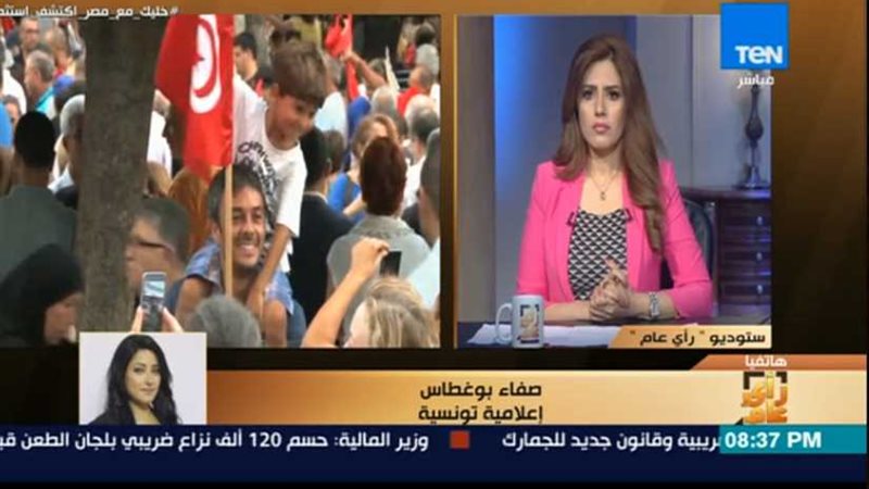 مشادة بين إعلامية