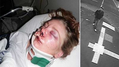 وحش بشري يغتصب سيدة في الشارع.. (صور)