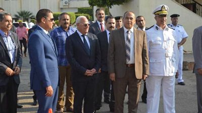 محافظ بورسعيد يزور إدارة قوات أمن بورسعيد في أول أيام عيد الأضحى