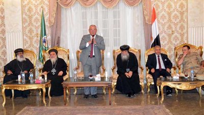 محافظ المنيا يستقبل المهنئين بعيد الأضحى المبارك