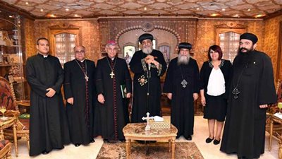 البابا تواضروس الثاني يستقبل وفدًا من الكنيسة الكلدانية