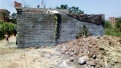 أشمون تزيل التعديات على الأراضي الزراعية بـ”جريس“