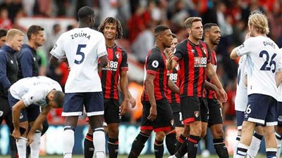 إيفرتون يتعادل أمام بورنموث 2/2 في الدوري الإنجليزي