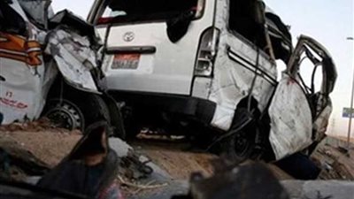 إصابة ١٢ إثر انقلاب ميكروباص بالصحراوي الغربي بملوي