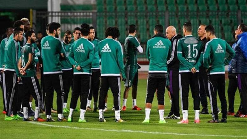 المصري يؤدي مرانه