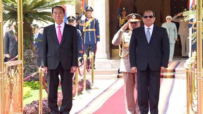 نص كلمة الرئيس السيسي خلال مؤتمرصحفى مع نظيره الفيتنامي بقصر الاتحادية