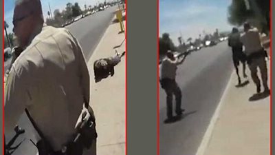 لحظة إطلاق ضابط شرطة أمريكي النار على مواطن (فيديو وصور)