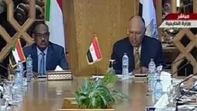 شكري: يجب تعزيز التعاون بين مصر والسودان للحافظ على مصالح وأمن الدولتين (فيديو)